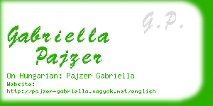 gabriella pajzer business card